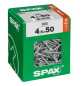 Preview: SPAX Universalschraube WIROX, 4,5 x 50, T20, 300 Stück, 4191010450506